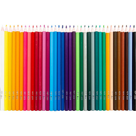 Карандаши цветные Луч Zoo 36 карандашей 36 цветов шестигранные