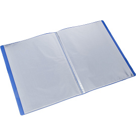 Папка файловая на 30 файлов Attache Economy Элементари А4 15 мм синяя (толщина обложки 0.5 мм)