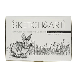 Ластик-клячка Sketch&Art из синтетического каучука прямоугольный 50x45x10 мм