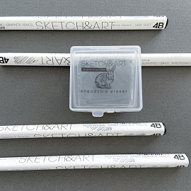 Ластик-клячка Sketch&Art из синтетического каучука прямоугольный 50x45x10 мм