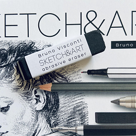 Ластик Sketch&Art из синтетического каучука прямоугольный 65x15х10 мм фото Ластик Sketch&Art из синтетического каучука прямоугольный 65x15х10 мм