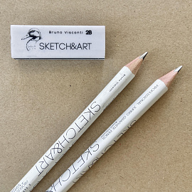 Ластик Sketch&Art из синтетического каучука прямоугольный 58x20х10 мм