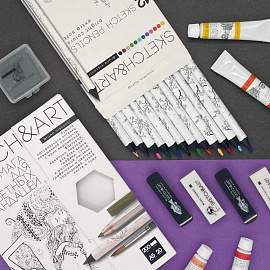 Ластик Sketch&Art из синтетического каучука прямоугольный 58x20х10 мм