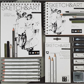 Ластик Sketch&Art из синтетического каучука прямоугольный 58x20х10 мм