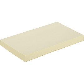 Стикеры Комус 76x127 мм пастельные желтые (1 блок на 100 листов)