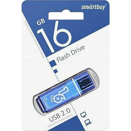 Флешка USB 2.0 16 ГБ Smartbuy Glossy (SB16GBGS-B)