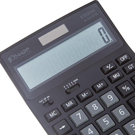 Калькулятор настольный Комус E1520A 12-разрядный черный 183x135x39 мм