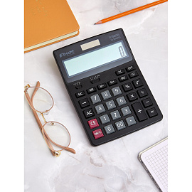 Калькулятор настольный Комус E1520A 12-разрядный черный 183x135x39 мм