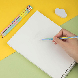 Карандаш чернографитный HB Deli Macaron EU54800 заточенный шестигранный