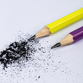 Карандаш чернографитный HB с ластиком Deli Scribe EU50806 заточенный шестигранный