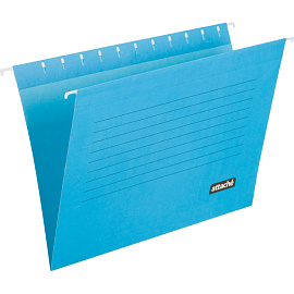 Подвесная папка Attache А4 до 200 листов синяя (5 штук в упаковке)