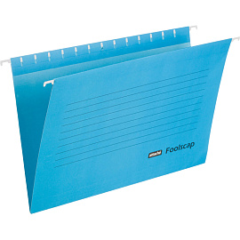 Подвесная папка Attache Foolscap до 200 листов синяя (5 штук в упаковке)