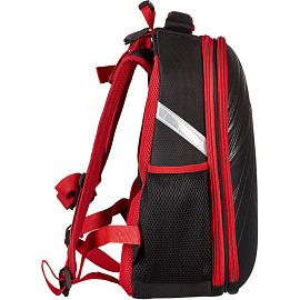 Ранец Комус Класс (№1 School) Drive анатомический черный с двумя отделениями