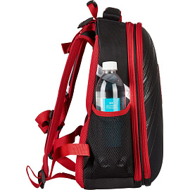 Ранец Комус Класс (№1 School) Drive анатомический черный с двумя отделениями