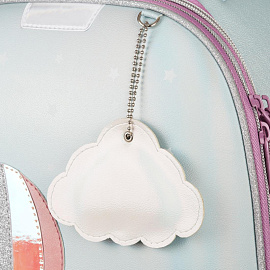 Ранец Комус Класс (№1 School) Воздушный шар анатомический голубой экокожа с двумя отделениями