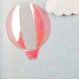 Ранец Комус Класс (№1 School) Воздушный шар анатомический голубой экокожа с двумя отделениями