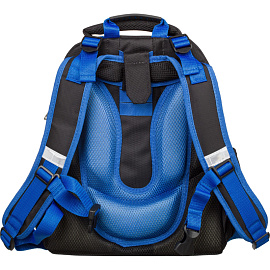 Ранец Комус Класс (№1 School) Space time анатомический черный с двумя отделениями