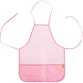 Фартук для труда Комус Класс светло-розовый с нарукавниками