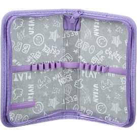 Пенал односекционный Комус Класс Princess черный