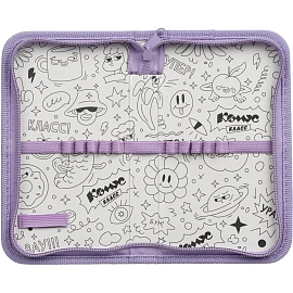 Пенал односекционный Комус Класс Princess черный