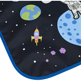 Фартук для труда Комус Класс (№1 School) Space time черный с нарукавниками