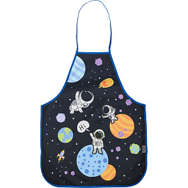 Фартук для труда Комус Класс (№1 School) Space time черный с нарукавниками
