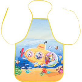 Фартук для труда Комус Класс (№1 School) Шустрики желтый с нарукавниками