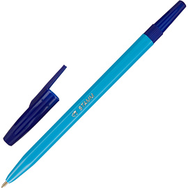 Ручка шариковая неавтоматическая Стамм 049 синяя (толщина линии 0.5 мм)