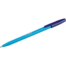 Ручка шариковая неавтоматическая Стамм 049 синяя (толщина линии 0.5 мм)