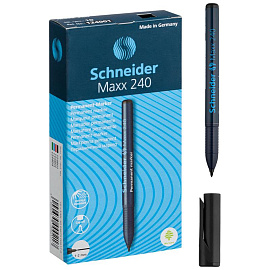 Маркер перманентный Schneider Maxx 240 черный (толщина линии 1-2 мм) круглый наконечник фото Маркер перманентный Schneider Maxx 240 черный (толщина линии 1-2 мм) круглый наконечник