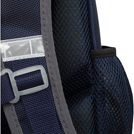 Ранец Комус Класс (№1 School) Basic Casual анатомический синий с двумя отделениями