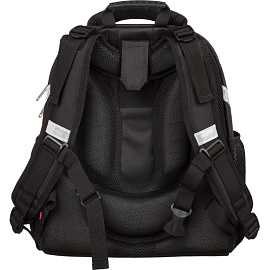 Ранец Комус Класс Basic Fashion анатомический черный с двумя отделениями