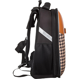 Ранец Комус Класс Basic Fashion анатомический черный с двумя отделениями