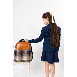 Ранец Комус Класс Basic Fashion анатомический черный с двумя отделениями