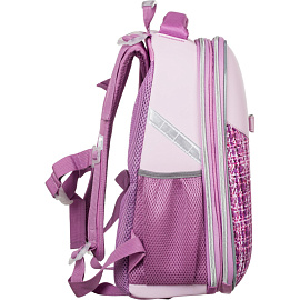Ранец Комус Класс (№1 School) Basic Fashion анатомический розовый твид с двумя отделениями