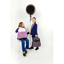 Ранец Комус Класс (№1 School) Basic Fashion анатомический розовый твид с двумя отделениями