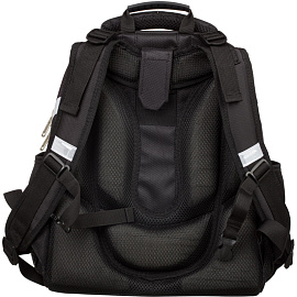 Ранец Комус Класс (№1 School) Basic Fashion анатомический черный твид с двумя отделениями