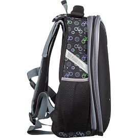 Ранец Комус Класс Basic Velo анатомический черный с двумя отделениями