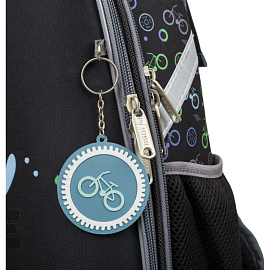 Ранец Комус Класс Basic Velo анатомический черный с двумя отделениями