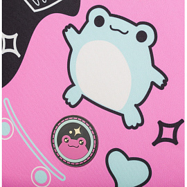 Ранец Комус Класс (№1 School) Basic Froggy анатомический черный с двумя отделениями