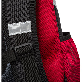 Ранец Комус Класс (№1 School) Basic Motocross анатомический черный с двумя отделениями