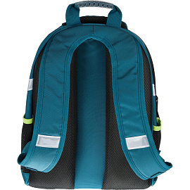 Ранец Комус Класс (№1 School) Easy Football анатомический синий с двумя отделениями