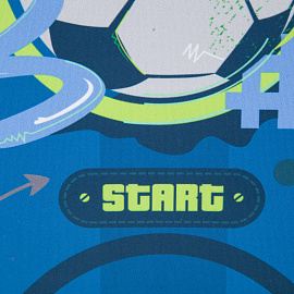 Ранец Комус Класс (№1 School) Easy Football анатомический синий с двумя отделениями