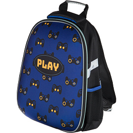 Ранец Комус Класс Easy Play анатомический черный с одним отделением