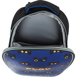 Ранец Комус Класс Easy Play анатомический черный с одним отделением