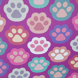 Ранец Комус Класс (№1 School) Easy Лапки анатомический фиолетовый с двумя отделениями