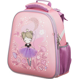 Ранец Комус Класс (№1 School) Basic Фея анатомический розовый экокожа с двумя отделениями