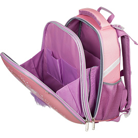 Ранец Комус Класс (№1 School) Basic Фея анатомический розовый экокожа с двумя отделениями