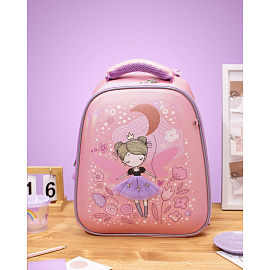 Ранец Комус Класс (№1 School) Basic Фея анатомический розовый экокожа с двумя отделениями