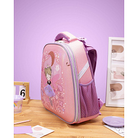 Ранец Комус Класс (№1 School) Basic Фея анатомический розовый экокожа с двумя отделениями